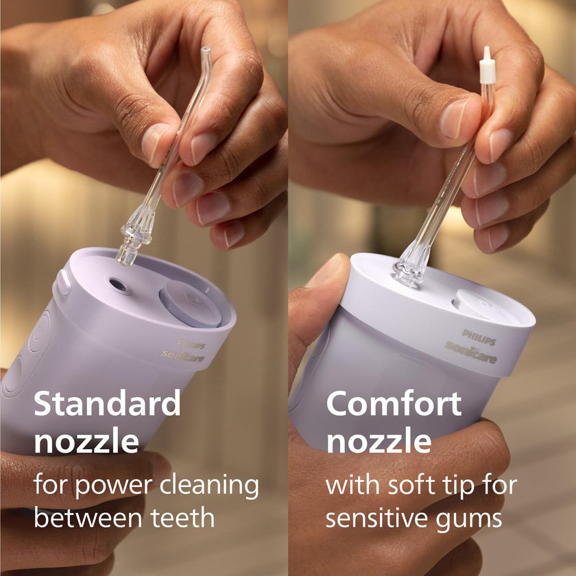 Philips Sonicare Compact Flosser 1000, Portable Water Flosser with 3 Flossing Modes, IPX7 Waterproof Oral Irrigator, Travel Friendly, Purple, Model HX3333/23 🍁 All In One Marketplace Canada