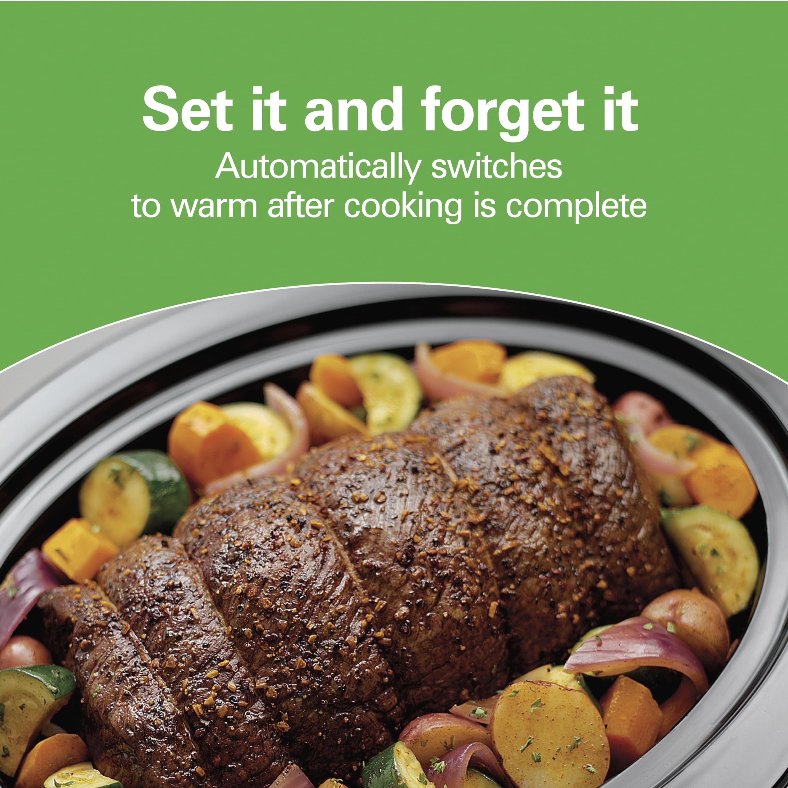Hamilton Beach Programmable Slow Cooker, 6 Quart Capacity, Silver, 33463 🍁 All In One Marketplace Canada