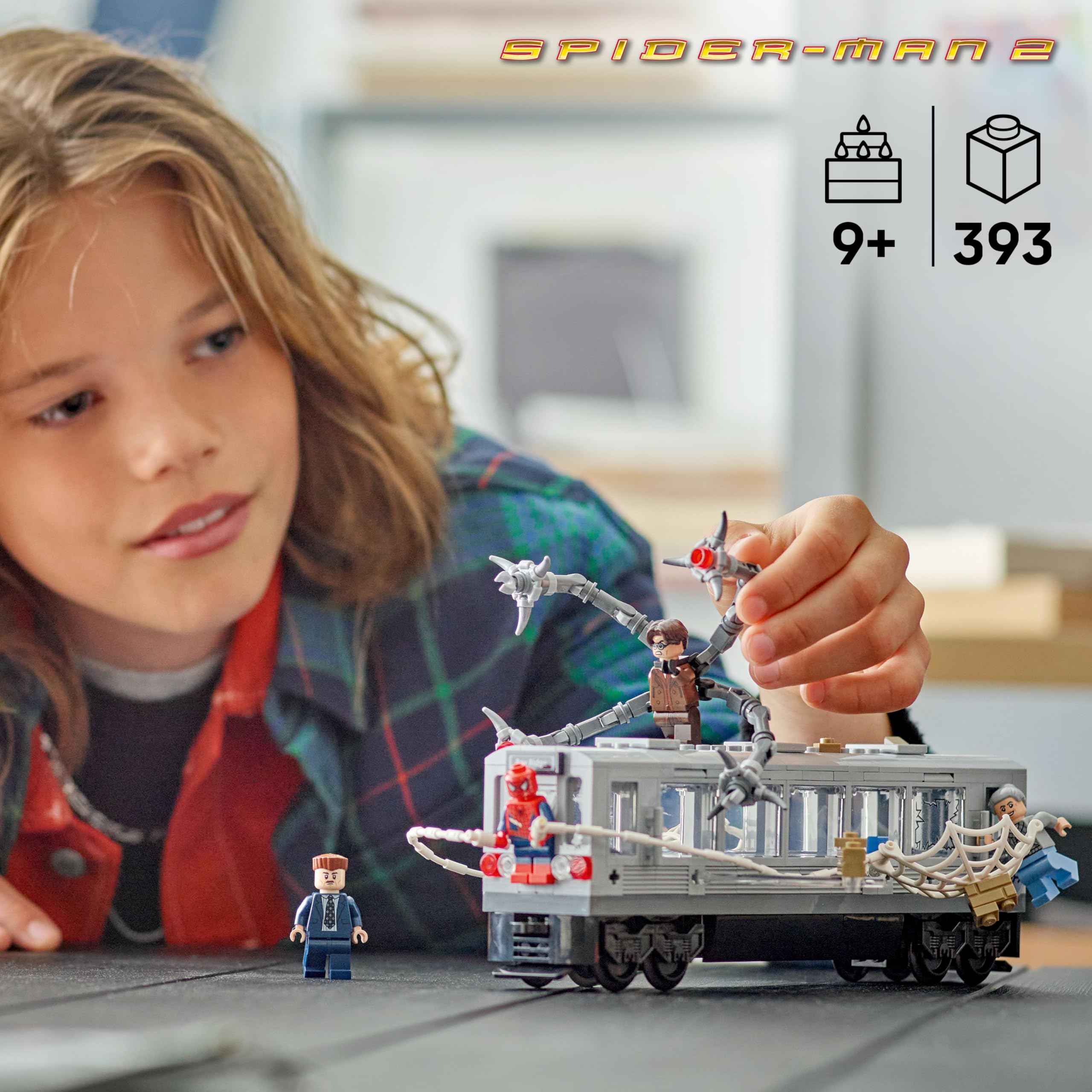 LEGO Marvel Spider-Man vs. Doc Ock Subway Train Scene - Action Figures Kids Toy - Spider-Man Building Toy for Boys & Girls, Ages 9+ - Marvel Collectible with 4 Minifigures - Birthday Gift Idea- 76321 🍁 All In One Marketplace Canada