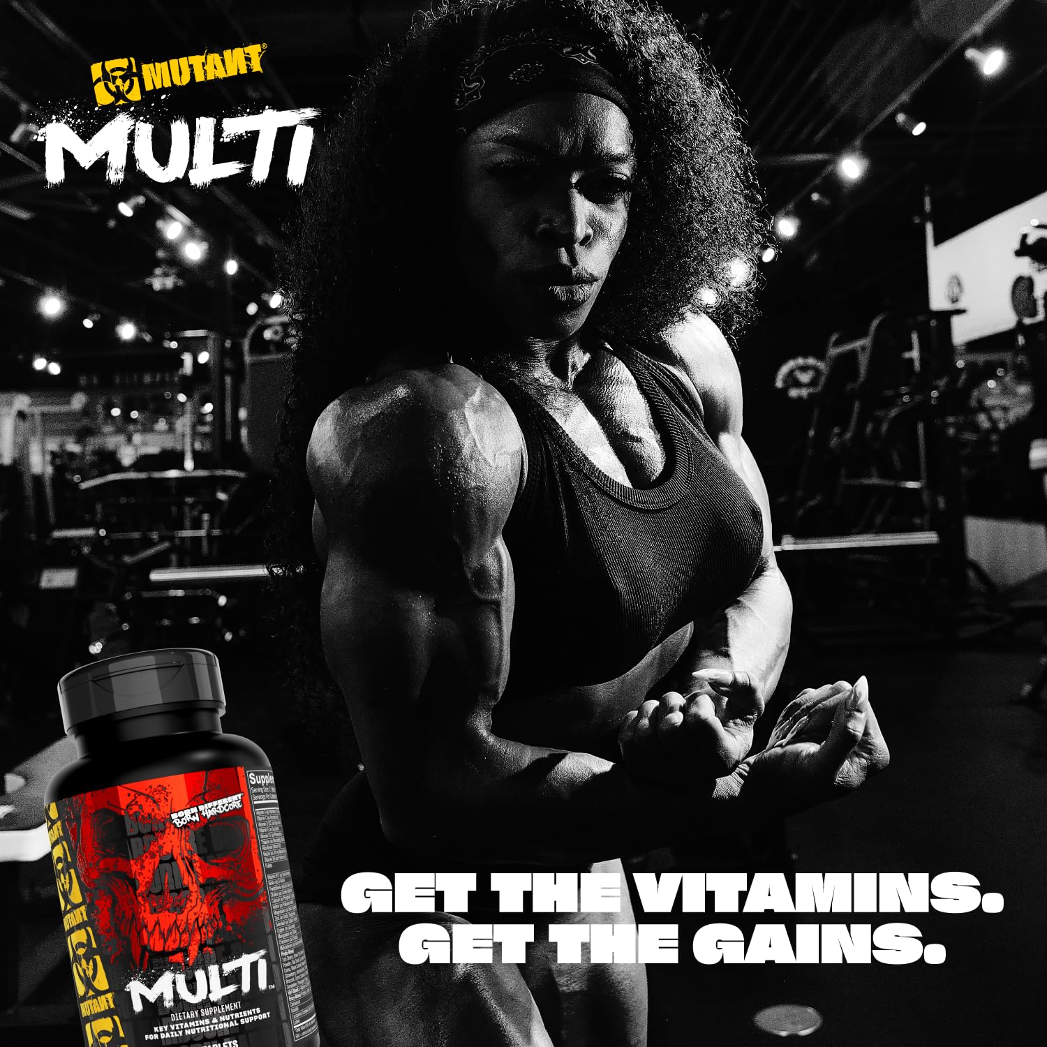 MUTANT Multi Vitamins - Men's Multivitamin for Hardcore Athletes & Body Builders, Supports Muscle Function, Energy Metabolism, Immune Health with 70 Vitamins Minerals Antioxidants (60 Caplets, CA) 🍁 All In One Marketplace Canada