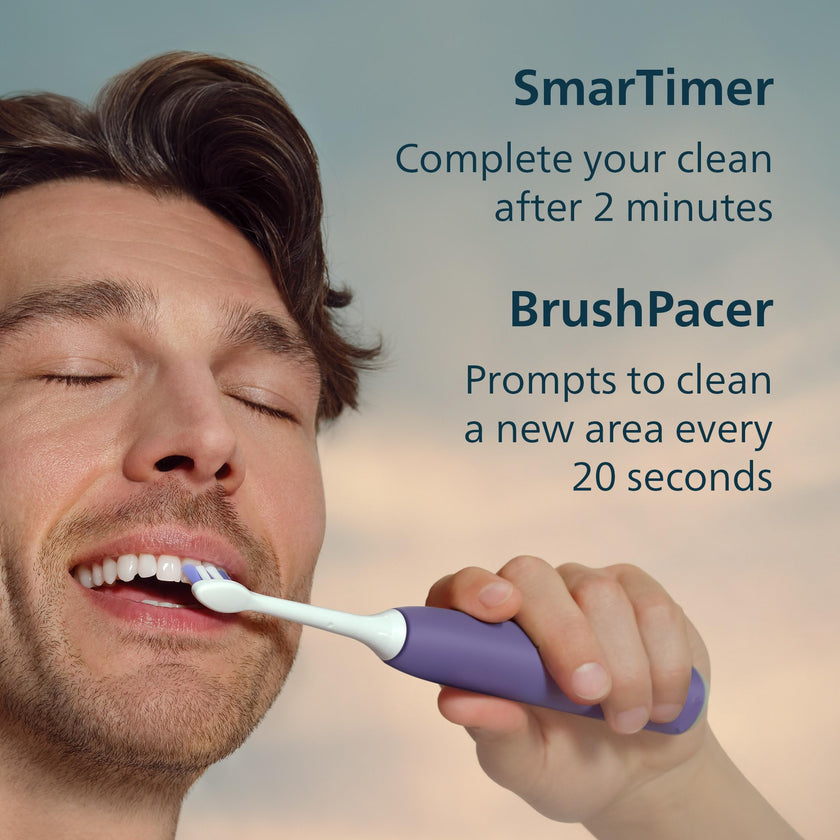 Philips Sonicare 6100 Rechargeable Electric Toothbrush, ` Brush Head, Plum 🍁 All In One Marketplace Canada