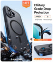 FNTCASE for iPhone 16 Phone Case: Magnetic Translucent Matte [Full Covered Camera Protection] [Screen Protector] Military Grade Shockproof Slim Cover Drop Proof Protective Cases - Black 🍁 All In One Marketplace Canada