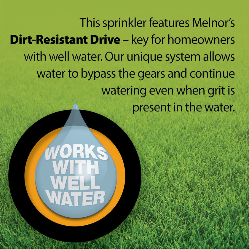 Melnor 65165AMZ XT Turbo Oscillating Sprinkler, 4,500 sq. ft., Quick Connect Bundle, 2-Way Adjustable, Black, Yellow 🍁 All In One Marketplace Canada