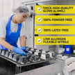 72HRS Blue Nitrile Gloves - 4 Mil Disposable Gloves (200 Pieces, Medium) 🍁 All In One Marketplace Canada