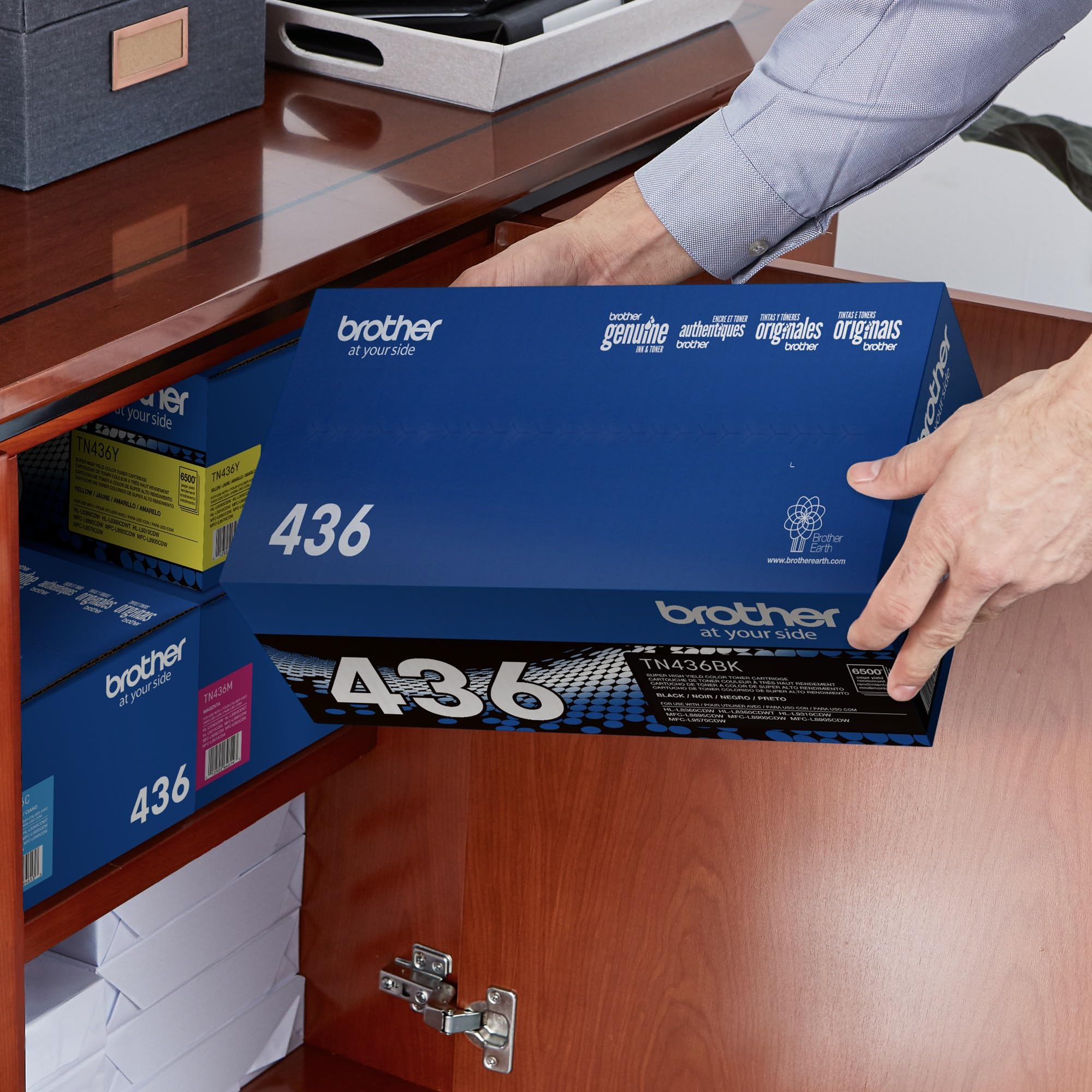 Brother Original TN436BK Super High-Yield Black Toner Cartridge, Higher Yield for Value, Original Toner Replacement Cartridge, Toner for Brother Laser Printers HL-L8360CDW, MFC-L8610CDW, and More 🍁 All In One Marketplace Canada