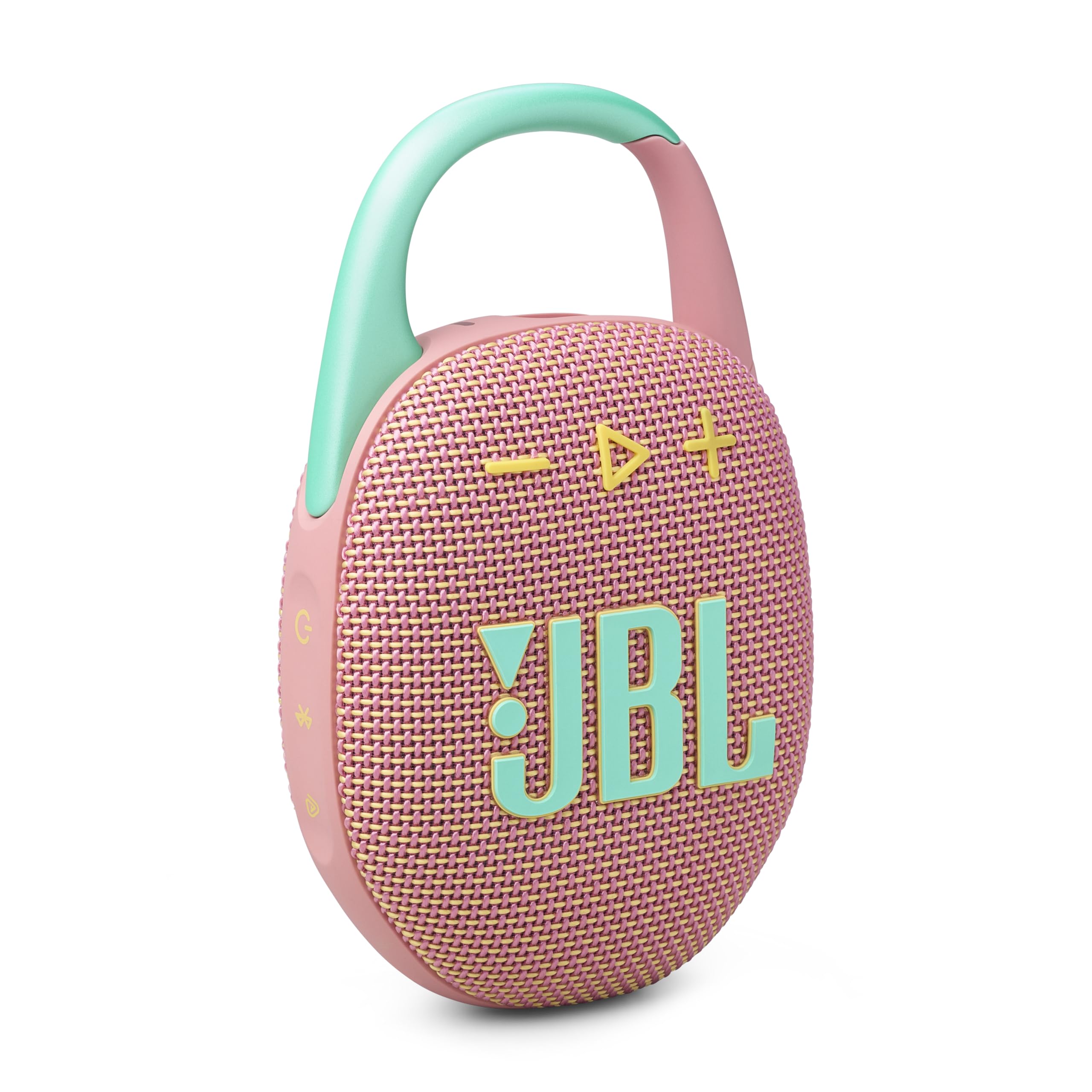 JBL Clip 5 - Ultra-Portable, Waterproof & Dustproof Bluetooth Speaker, Big Pro Sound with Punchy bass, Integrated Carabiner, Up to 12 Hours of Play, Made in Part with Recycled Materials (Pink) 🍁 All In One Marketplace Canada