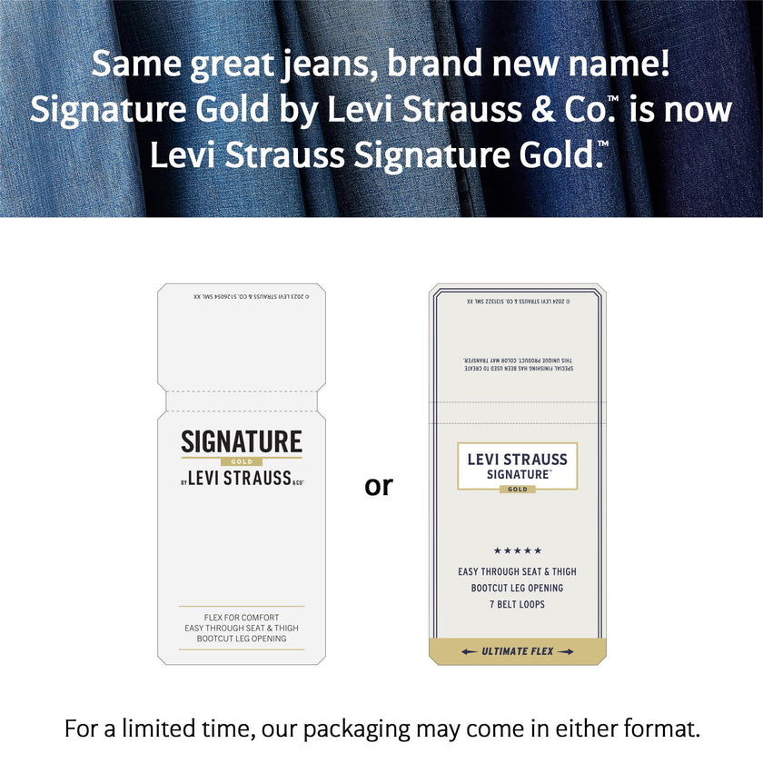 Levi Strauss Signature Gold Men's Straight Fit Jeans, Bigfoot, 34W x 30L 🍁 All In One Marketplace Canada