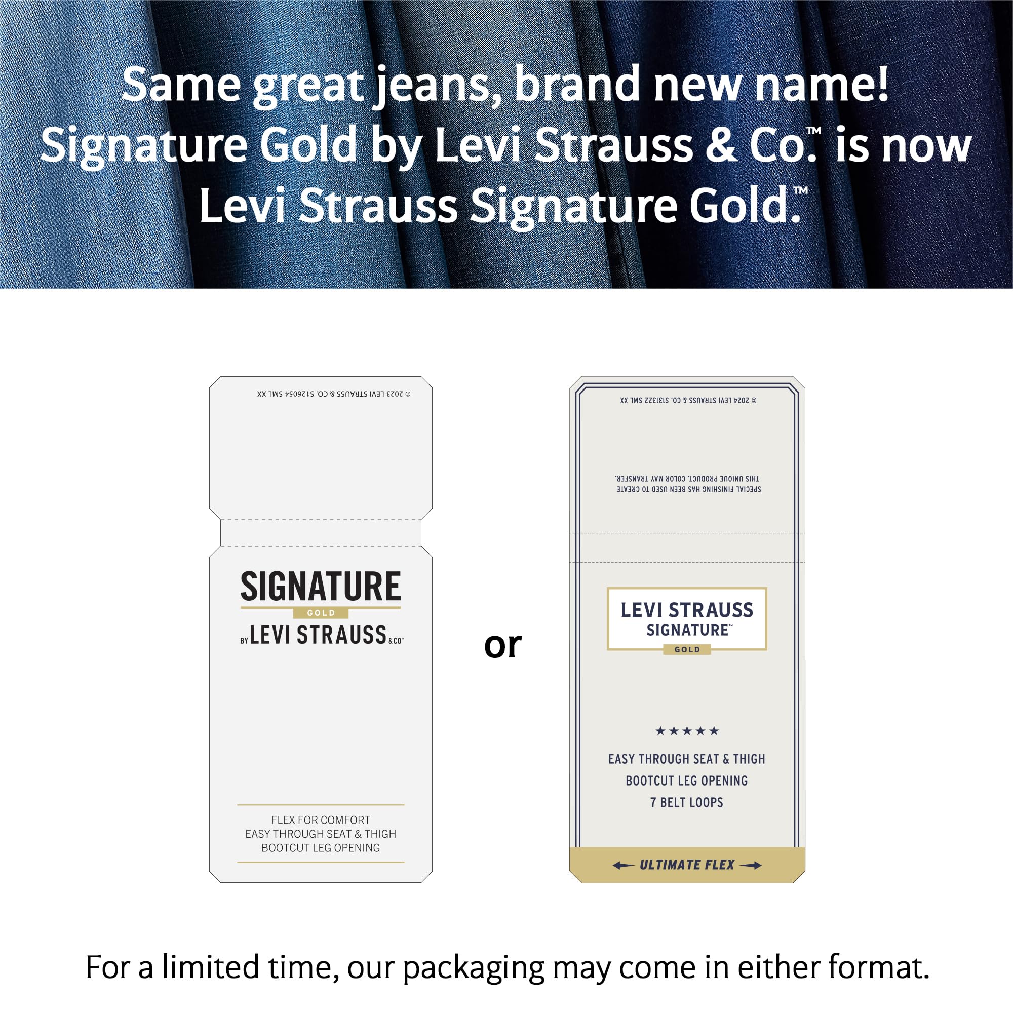 Levi Strauss Signature Gold Men's Regular Straight Fit Jeans, Bigfoot, 36W x 30L 🍁 All In One Marketplace Canada