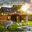 addlon 42FT(36+6) Solar Lights Outdoor Waterproof, String Lights Outdoor Solar power with Remote & USB Port 12+1 LED Shatterproof Bulbs 3 Light Modes,Dimmable &Timable Solar Light for Camping Backyard 🍁 All In One Marketplace Canada