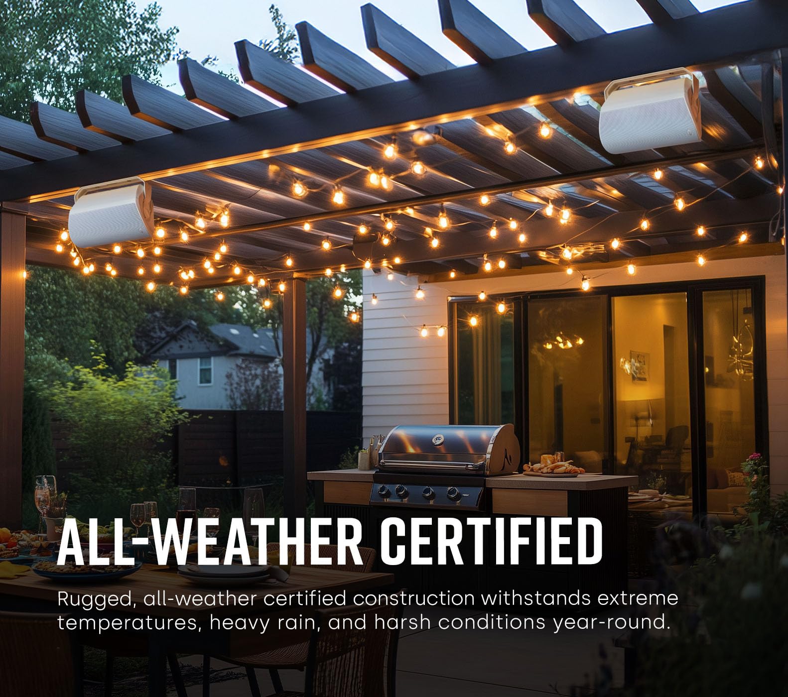 Polk Audio Atrium 6 Outdoor All-Weather Speakers with Bass Reflex Enclosure (Pair, Black), Broad Sound Coverage, Speed-Lock Mounting System 🍁 All In One Marketplace Canada