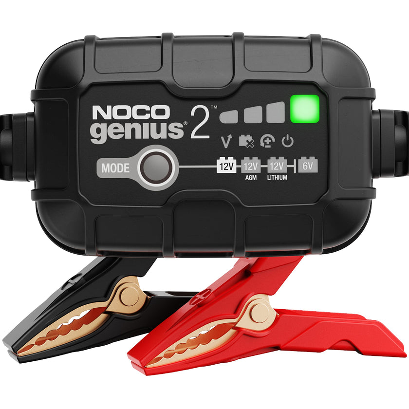 NOCO GENIUS2: 2A 6V/12V Smart Battery Charger – Automatic Maintainer, Trickle Charger & Desulfator with Overcharge Protection & Temperature Compensation – for Lead-Acid & Lithium Batteries 🍁 All In One Marketplace Canada