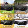 Kipiea Rectangular Patio Furniture Cover, Outdoor Table Chair Set Covers, Waterproof&Anti-UV General Seat Cover,98