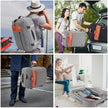 Carry on Backpack, Extra Large 40L Flight Approved Travel Backpack for Men & Women,Expandable Large Suitcase Backpacks With 4 Packing Cubes,Water Resistant Luggage Daypack Business Weekender Bag,Grey 🍁 All In One Marketplace Canada