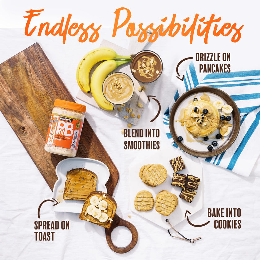 PBfit All-Natural Peanut Butter Powder, Peanut Butter Powder from Real Roasted Pressed Peanuts, Low in Fat High in Protein, 4g of Protein, 425g (15oz) 🍁 All In One Marketplace Canada