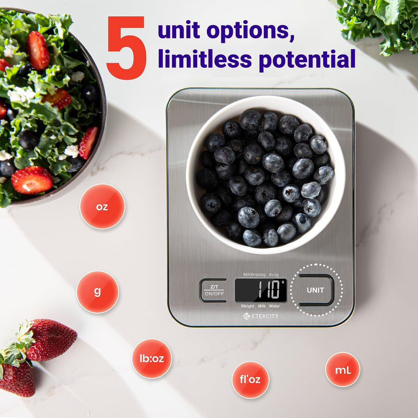 Etekcity Food Kitchen Scale, Digital Grams and Ounces for Weight Loss, Baking, Cooking, Keto and Meal Prep, Postal Parcel, Small, 304 Stainless Steel 🍁 All In One Marketplace Canada