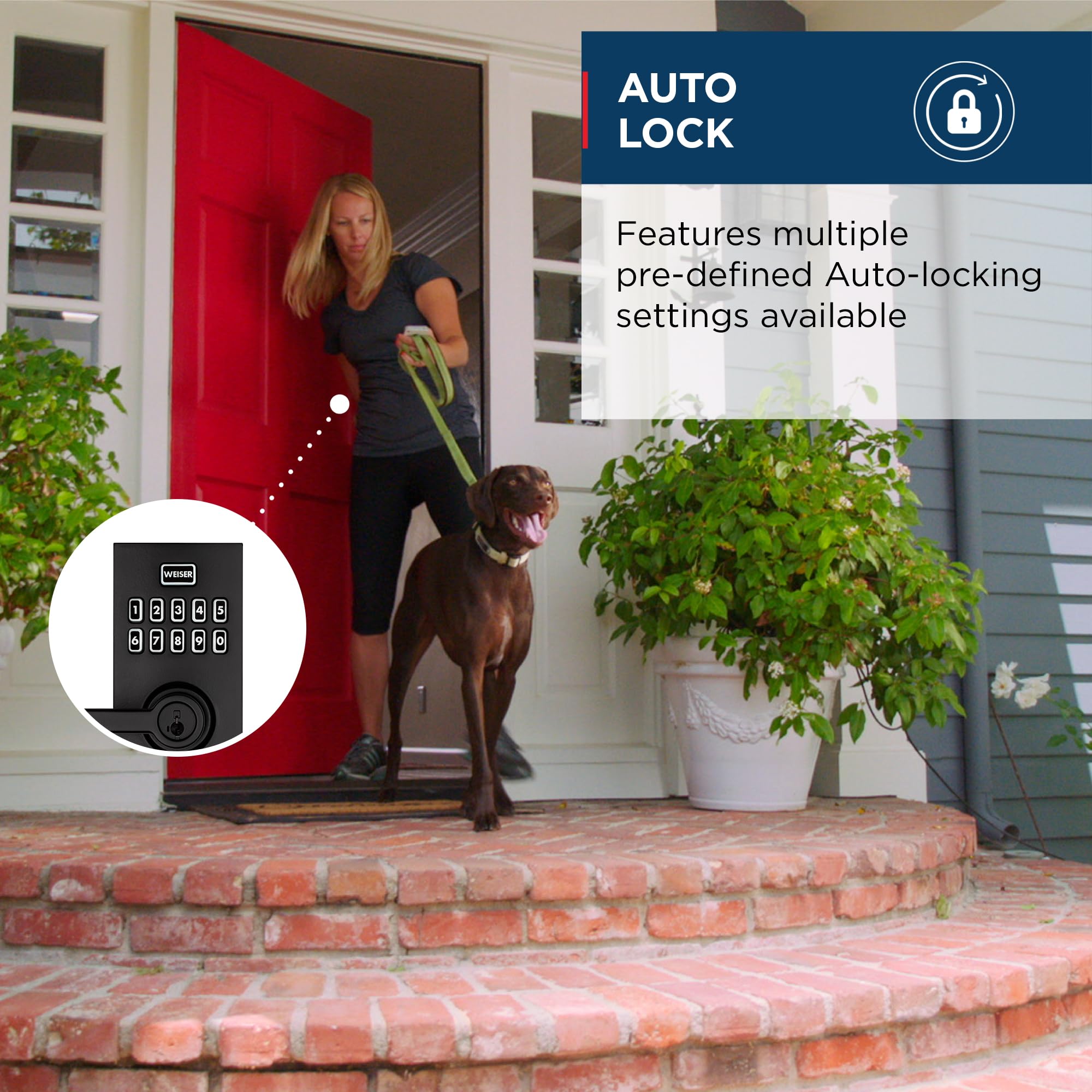 Weiser Smartcode 10 Matte Black Keyless Entry Door Lock with Handle/Deadbolt Lock, Keypad Door Lock with Auto Lock, Up to 30 User Codes, Electronic Door Handles/Door Locks for Entry Door & Garage 🍁 All In One Marketplace Canada
