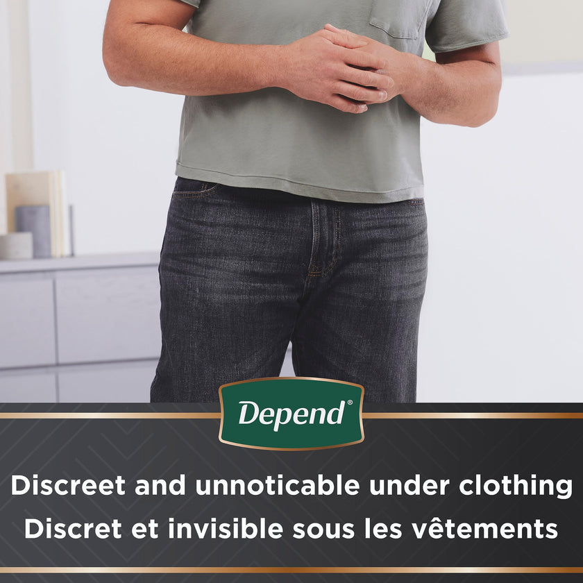 Depend Real Fit Adult Incontinence Underwear for Men, Maximum Absorbency, S/M, Grey, 56 Count 🍁 All In One Marketplace Canada