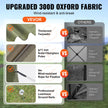VEVOR Pop Up Gazebo Tent, Pop-Up Screen Tent 6 Sided Canopy Sun Shelter with 6 Removable Privacy Wind Cloths & Mesh Windows, 10x10FT Quick Set Screen with Mosquito Netting, Army Green 🍁 All In One Marketplace Canada