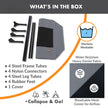 K&H Pet Products Outdoor Elevated Dog Cot, Breathable Cooling Elevated Cot Hammock Pet Bed for Large Dogs, Washable Mesh Cover, Raised Metal Frame, Collapsible, Portable - Large 42 X 30in Gray 🍁 All In One Marketplace Canada