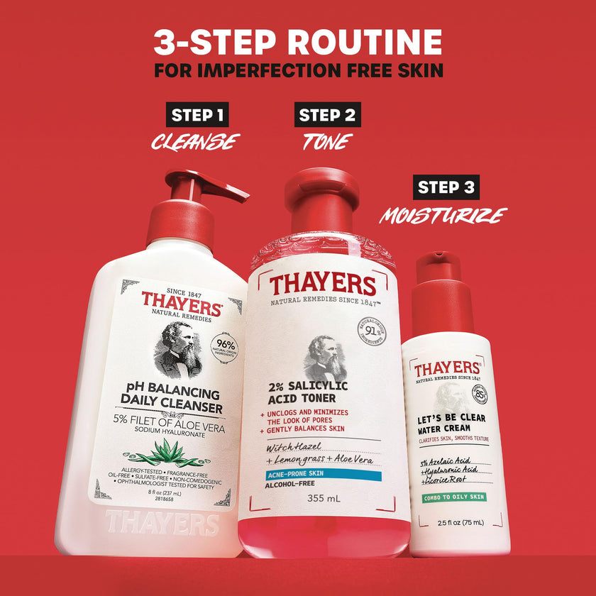 Thayers Alcohol-Free 2% Salicylic Acid Toner with Witch Hazel, Lemongrass and Aloe Vera for Acne-prone Skin, 355 ml 🍁 All In One Marketplace Canada