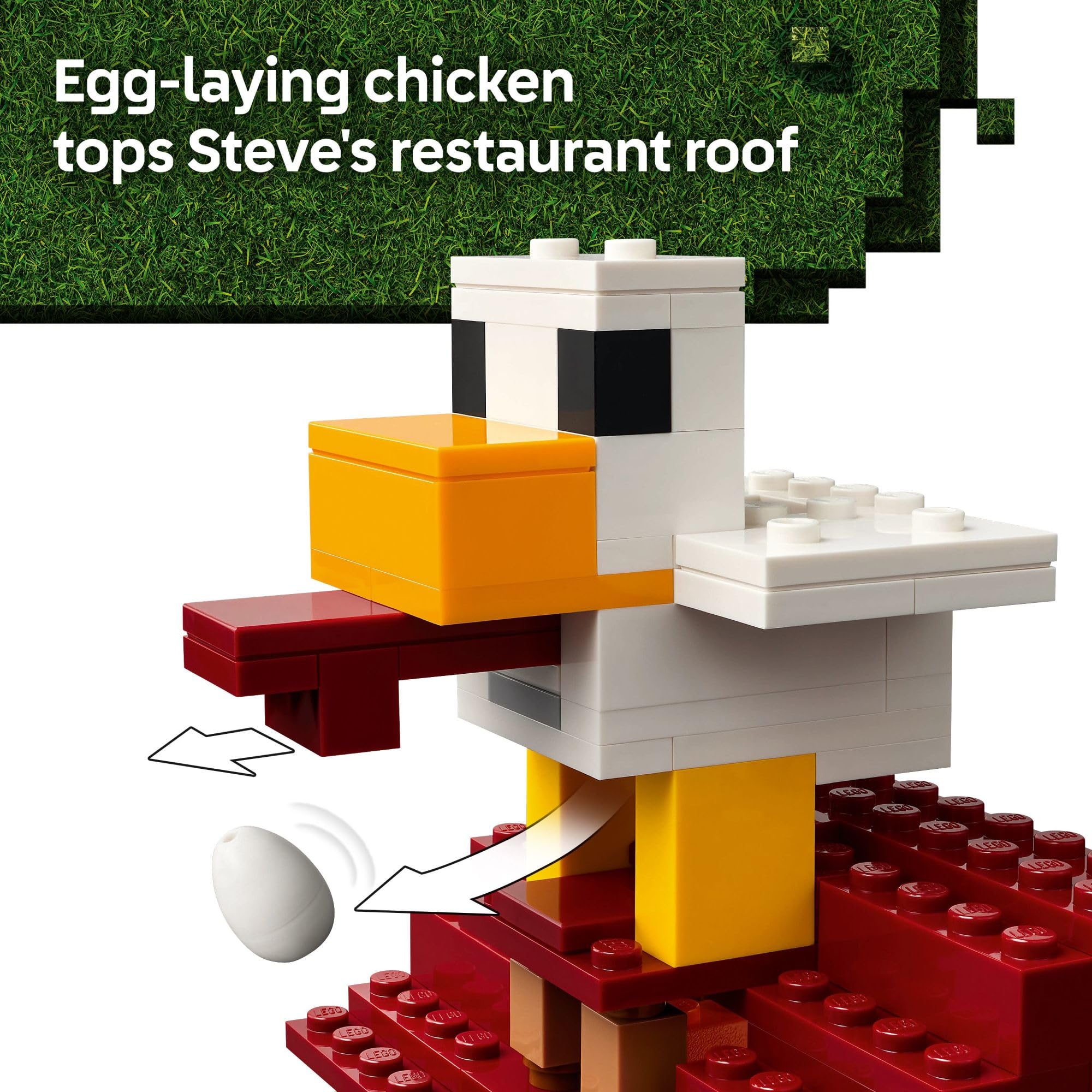LEGO Minecraft The Ghast Balloon Village Attack- Toy Building Set for Kids, Girls and Boys Ages 10+ - Includes Steve, Natalie, and Dawn Minifigures - Birthday Gift Idea - 21273 🍁 All In One Marketplace Canada