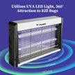 PALONE Bug Zapper, Fly Zapper with Hanging Function, Indoor Outdoor Zapper Effectively Protect Food from Fly for Dinging Room, Courtyard, Kitchen 🍁 All In One Marketplace Canada