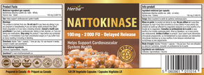 Herba Nattokinase Supplement 2000 FU – 100mg, 120 Delayed Release Capsules | Helps to Support Heart Health | Made in Canada 🍁 All In One Marketplace Canada