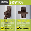 Ideal Security Model 910 Classic Push Button Handle with Latch for Storm Door and Screen Door, Brown 🍁 All In One Marketplace Canada