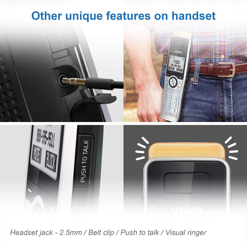 VTech IS8151-5 Answering System with 5 Handsets, Connect to Cell and Super Long Range (IS8151-5S) 🍁 All In One Marketplace Canada