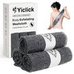 Yiclick Exfoliating Washcloth Towel, Exfoliating Body Scrubber, Back Scrubber Washer for Shower Bath, African Net Sponge Loofah Body Scrub Exfoliator, Exfoliating Cloth Brush Gloves for Women (Grey) 🍁 All In One Marketplace Canada