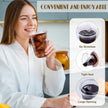 50 Pack 16oz Clear Plastic Cups with Sip Lids, Disposable Iced Coffee Cup with Strawless Lid for Party Wedding Catering Events, to Go Cups for Cold Drinks Smoothie Milkshake Lemonade Bubble 🍁 All In One Marketplace Canada