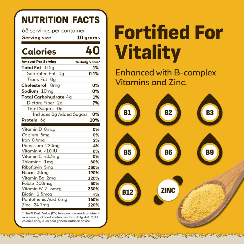 Coolinario Nutritional Yeast, Fortified, Large Flakes (1 GAL - 1.5 LBS) 🍁 All In One Marketplace Canada