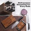Abardi Rolling Knife Sharpener, Knife Sharpening with Diamonds Made Easy, Knife Sharpeners Kit with 15 & 20 Degree Magnetic Angle, Kitchen Gadgets Birthday Gifts for Men Dad Husband Fathers (Walnut) ﻿ 🍁 All In One Marketplace Canada
