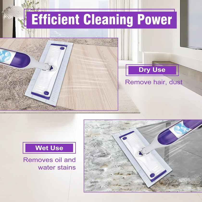 30 Pack Disposable Power Mop Refills Pads for Swiffer Power Mop,Spray Wet Pads Refill for Swiffer,Disposable Swifter Mopping Pads Refills for Multi-Surface Floor Cleaning (Purple-30) 🍁 All In One Marketplace Canada
