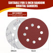YNZDRWA 70 PCS 5 Inch Sanding Discs, 40 80 120 180 240 320 400 600 800 Grit Hook and Loop Sandpaper for Random Orbital Sander 🍁 All In One Marketplace Canada
