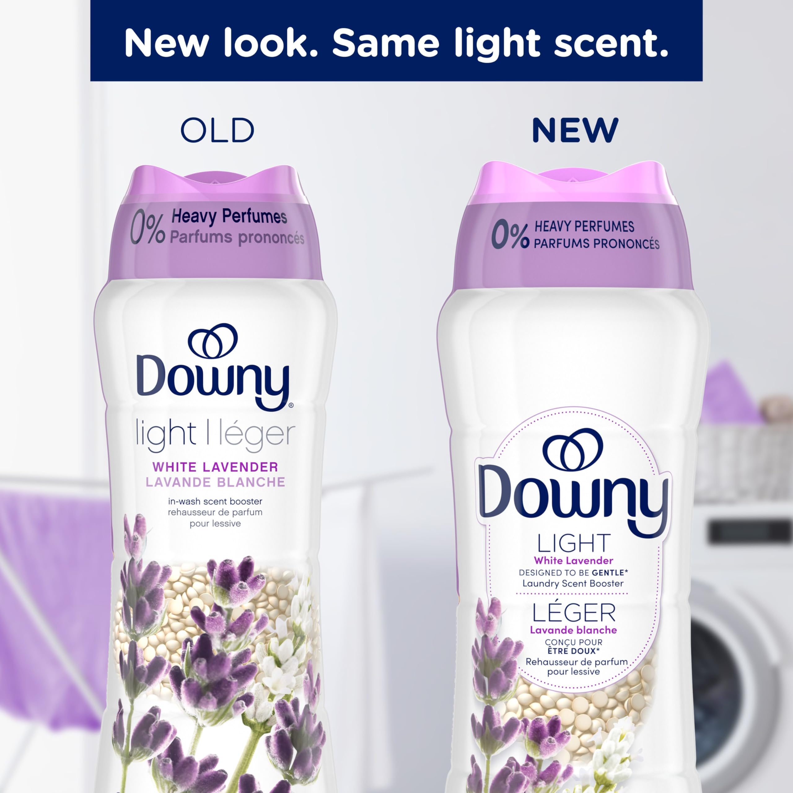 Downy Light Laundry Scent Booster Beads for Washer, White Lavender, with No Heavy Perfumes, 680 g 🍁 All In One Marketplace Canada