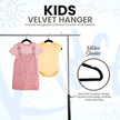 Utopia Home Baby Velvet Hangers 50 Pack, Non-Slip Baby Hangers for Kids, Infants & Toddler, Space Saving with 360-Degree Swivel Hook, Durable Small Clothes Hanger, (Black) 🍁 All In One Marketplace Canada