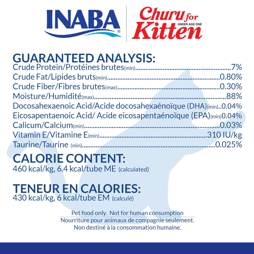 INABA Churu Kitten Cat Treats Lickable Tubes, Chicken, 24ct 🍁 All In One Marketplace Canada