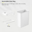 EKO Automatic Bathroom Trash Can with Lid, 2.6 Gallon Slim Touchless Garbage Can, Waterproof Motion Sensor Trash Bin for Bathroom, Office, Kitchen, White 🍁 All In One Marketplace Canada