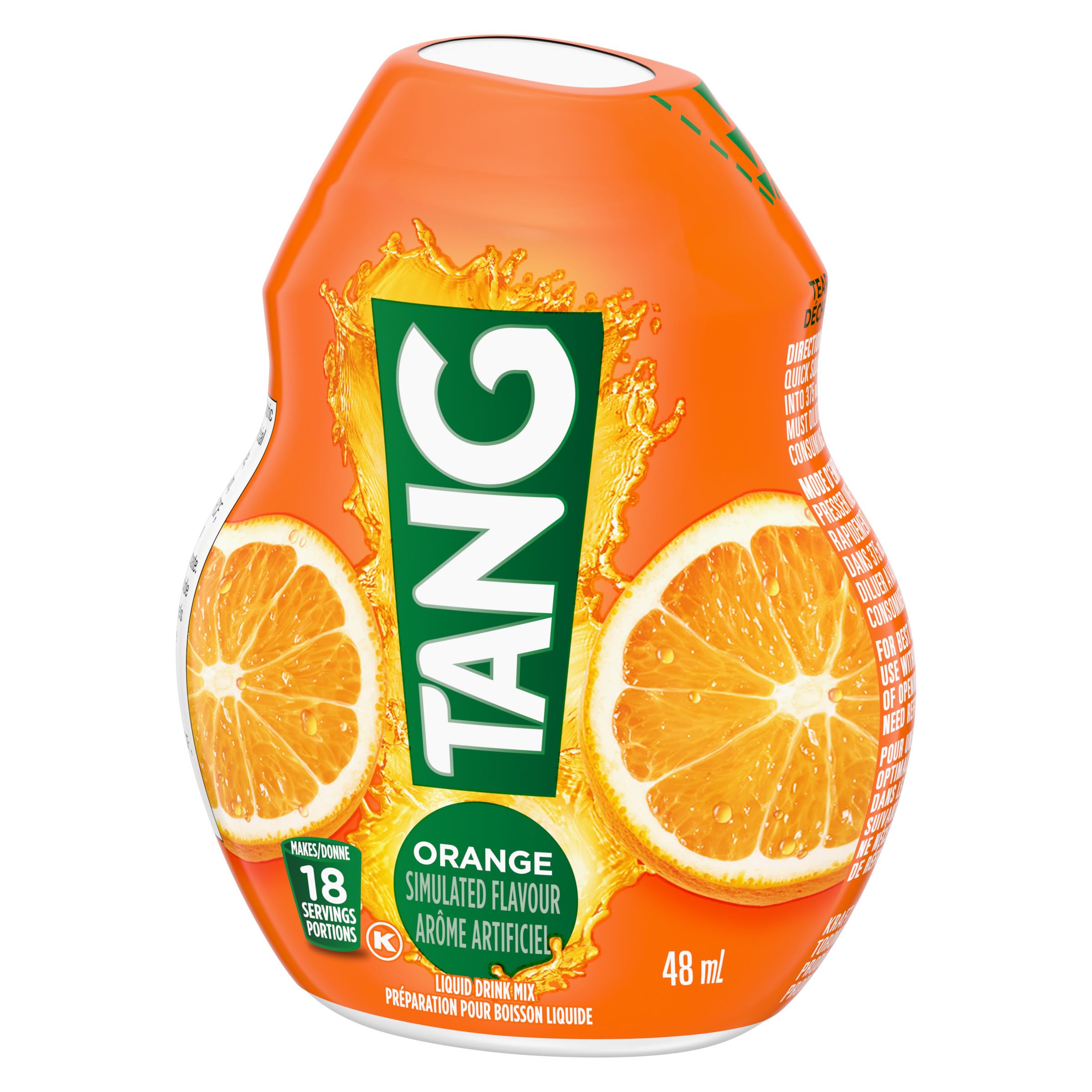 Tang Orange Liquid Drink Mix, 48 mL Bottle (Pack of 12) 🍁 All In One Marketplace Canada