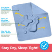 Utopia Bedding (Pack of 4) Waterproof Incontinence Pads Quilted Washable & Absorbent Bed Pad for Adults and Kids 34 x 36 inches (Blue) 🍁 All In One Marketplace Canada