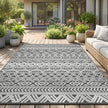Outdoor Rug 5x8 ft Waterproof Outdoor Carpet-Patio RV Deck Camping Rug Portable Boho Rugs for Outdoor Area Rug Picnic Backyard Porch Beach Mat Grey 🍁 All In One Marketplace Canada