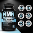 Nutratology® NMN Supplement - 1200 mg Per Serving - NAD+ Booster - Made In Canada - Premium 99% Purity - Protects Cellular Health & Supports Healthy Aging - 120 Capsules 🍁 All In One Marketplace Canada