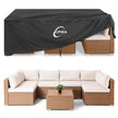 Kipiea Rectangular Patio Furniture Cover, Outdoor Table Chair Set Covers, Waterproof&Anti-UV General Seat Cover,98