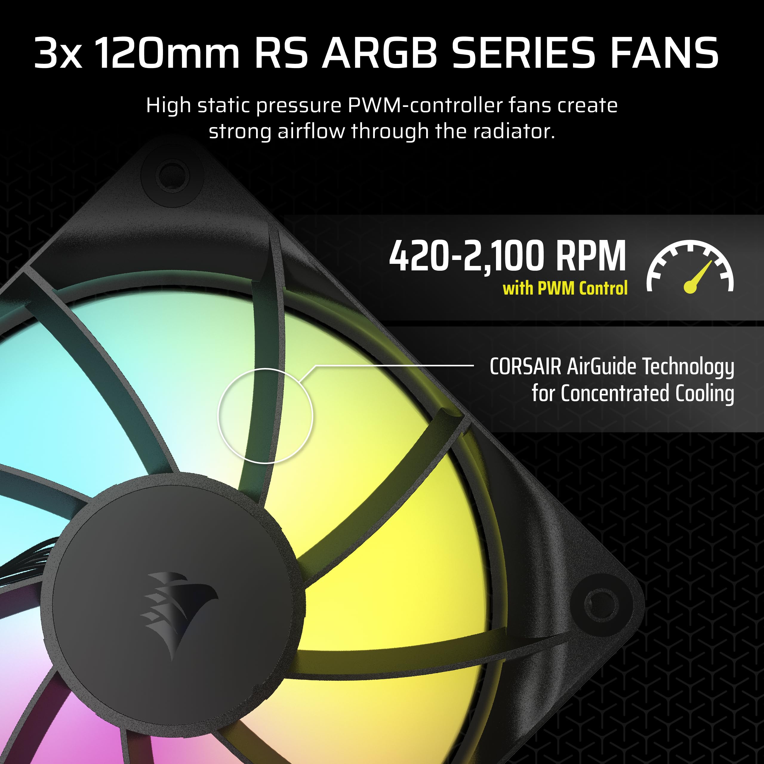 CORSAIR Nautilus 360 RS ARGB Liquid CPU Cooler – 360mm AIO – Low-Noise – Direct Motherboard Connection – Daisy-Chain – Intel LGA 1851/1700, AMD AM5/AM4 – 3X RS120 ARGB Fans Included – Black 🍁 All In One Marketplace Canada