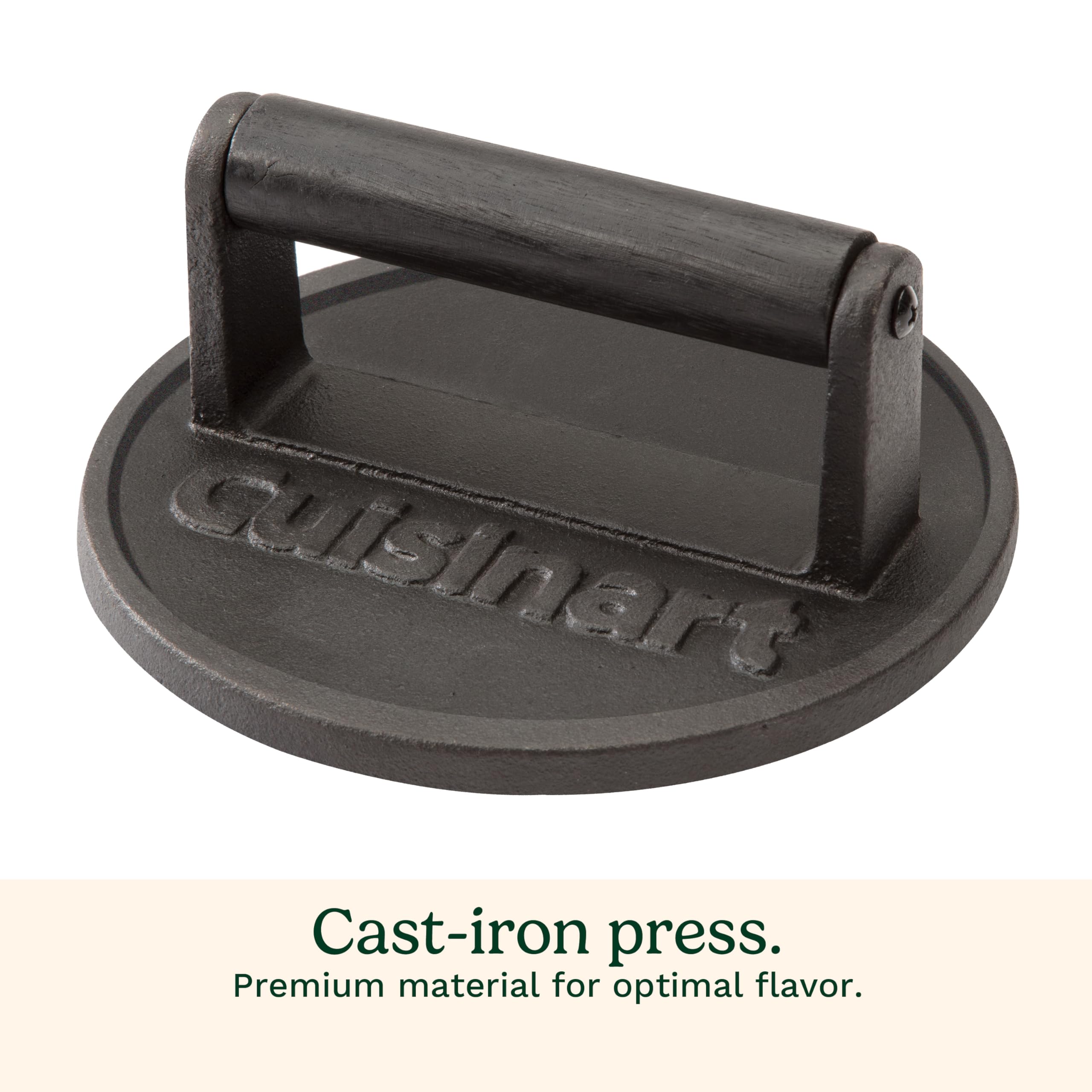 Cuisinart Smash Burger Press, Cast Iron, Heat Resistant Handle (CISB-111C) 🍁 All In One Marketplace Canada
