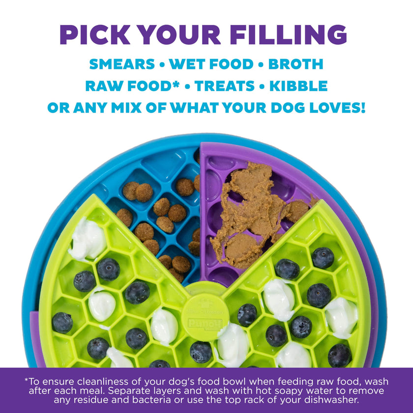Outward Hound Nina Ottosson Lickin’ Layers 3-in-1 Dog Toy Treat Puzzle, 10