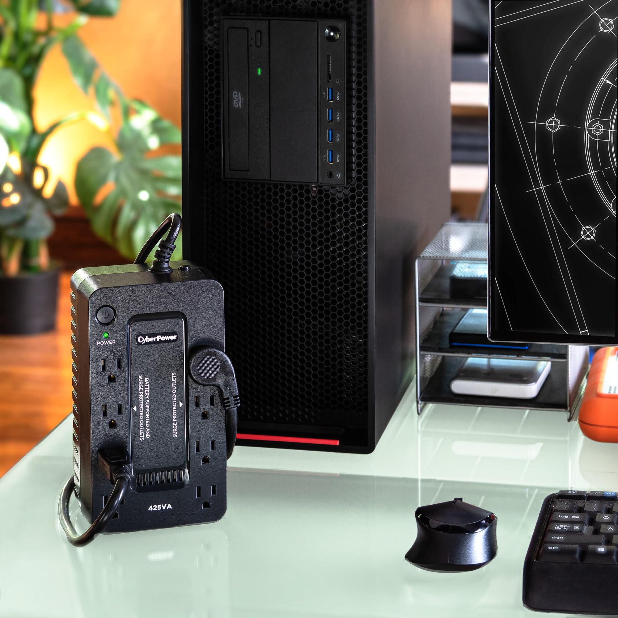 CyberPower ST425 Standby UPS Battery Backup and Surge Protector, 425VA/260W, 8 Outlets, Compact, UL Certified 🍁 All In One Marketplace Canada