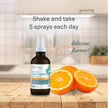 Organika Canadian-Made Kids Zinc Spray with Vitamin C- Orange Tangerine Flavour- Immune Support for your Kids, Easy Spray Format- 30ml 🍁 All In One Marketplace Canada