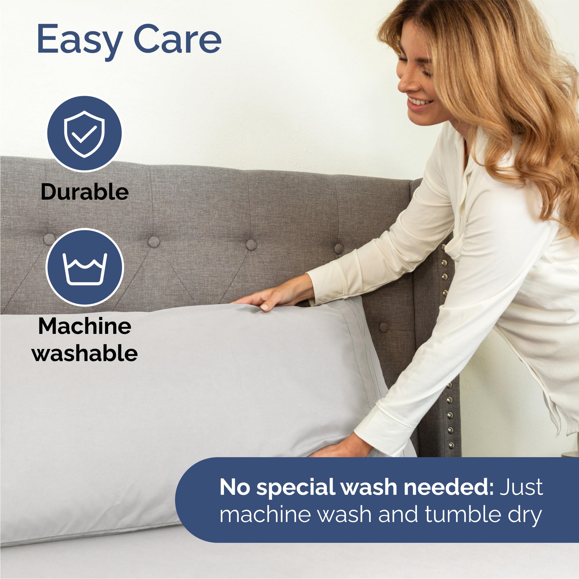 Queen Size 4 Piece Sheet Set - Comfy Breathable & Cooling Sheets - Hotel Luxury Bed Sheets for Women & Men - Deep Pockets, Easy-Fit, Soft & Wrinkle Free Sheets - French Grey Oeko-Tex Bed Sheet Set 🍁 All In One Marketplace Canada